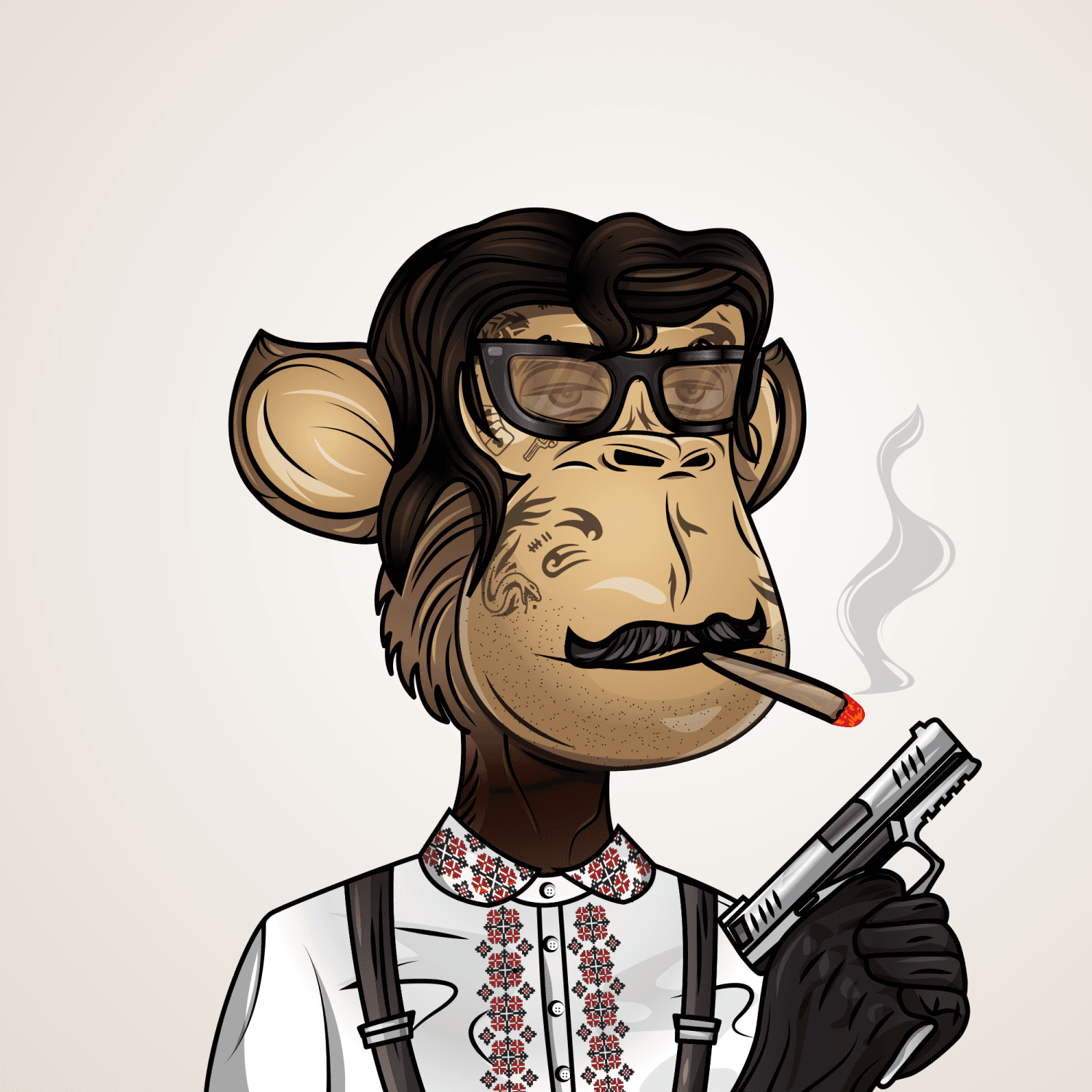 Gangsta Ape Clubs #2918