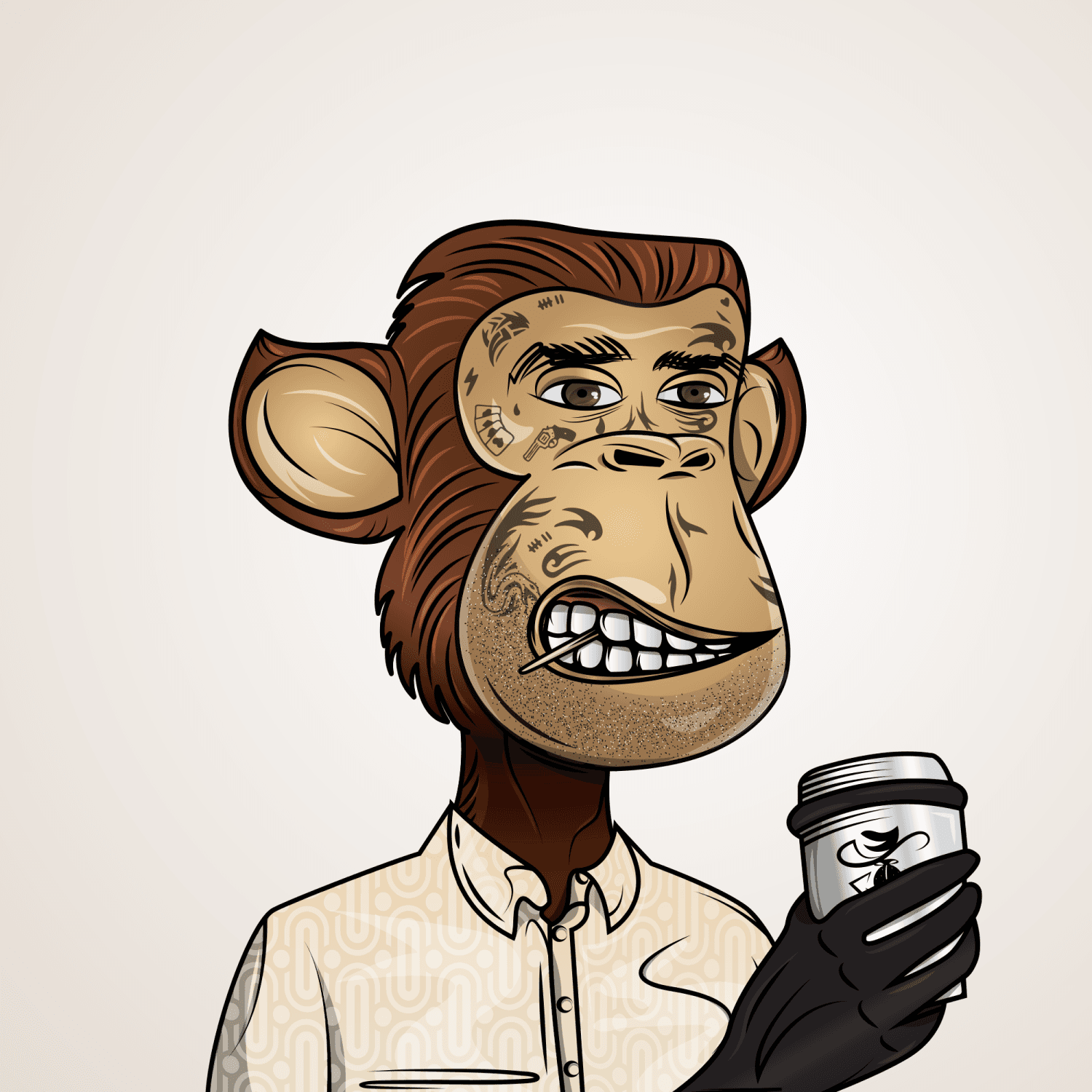 Gangsta Ape Clubs #3254